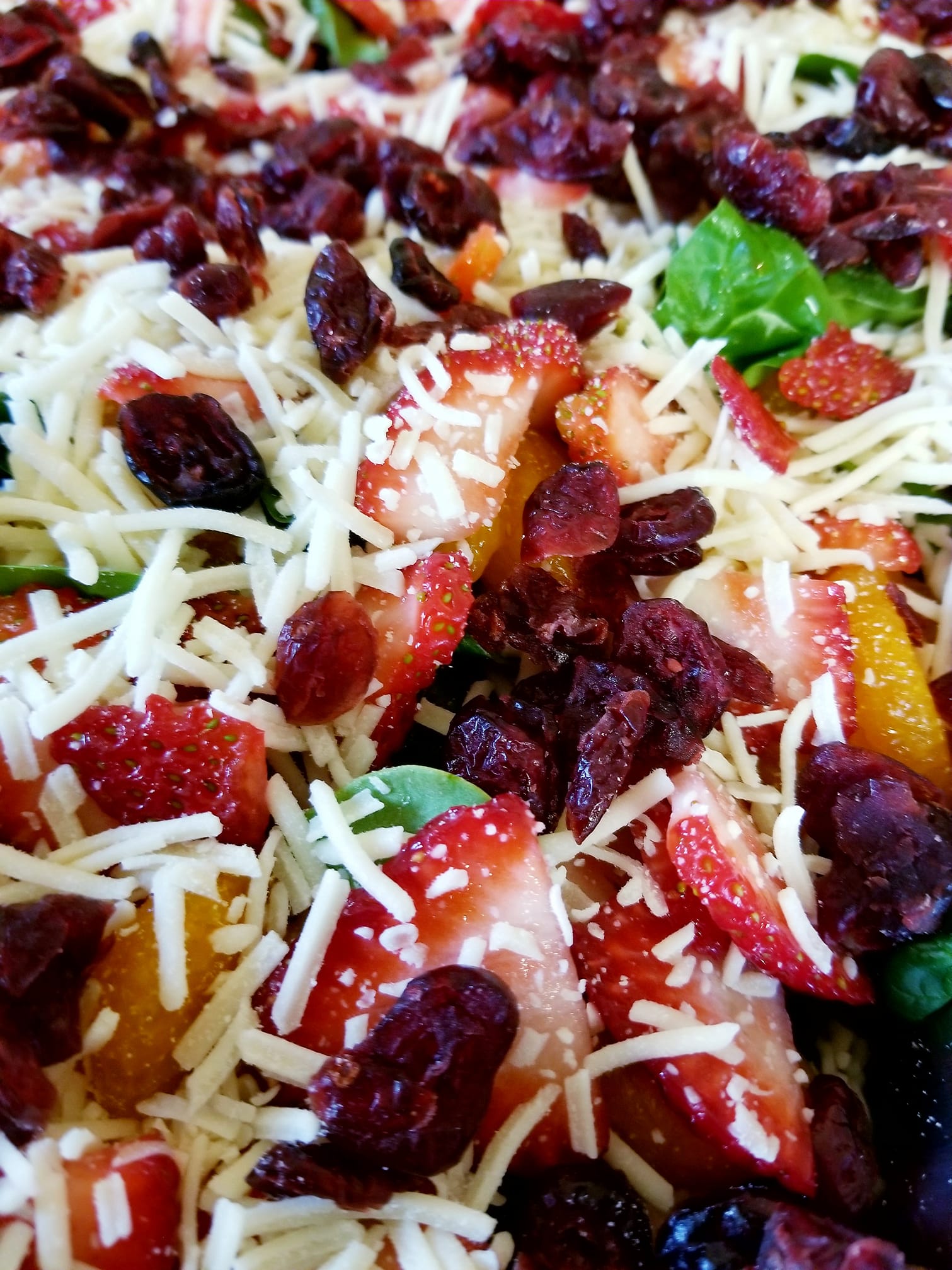 colorful strawberry salad